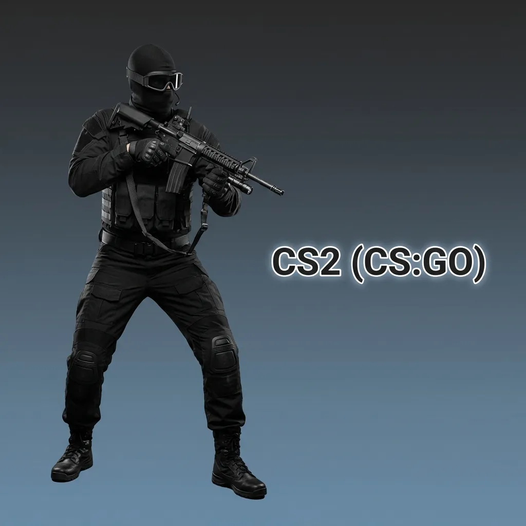 CS2 tactical 5v5 shooter with competitive tournaments including IEM, BLAST Premier, and PGL Majors for strategic betting