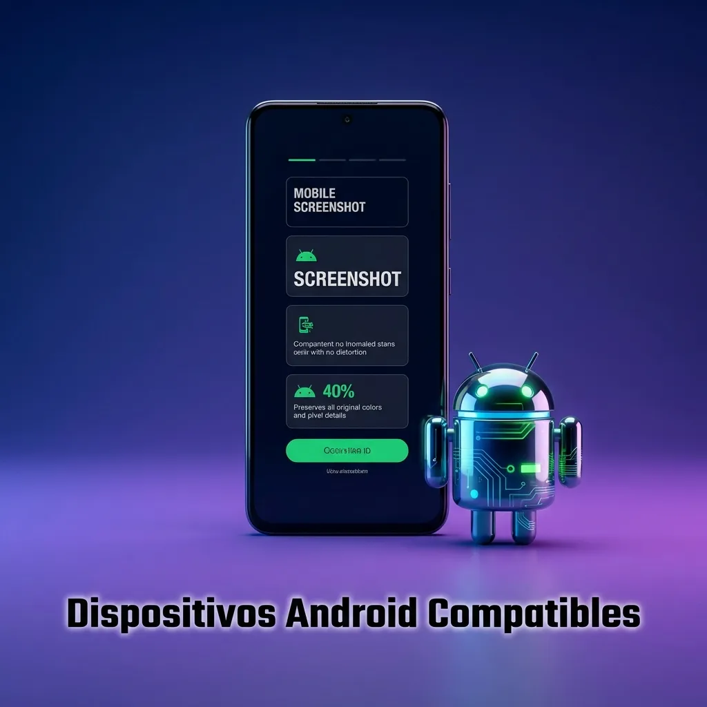 Lista de smartphones Android compatibles incluyendo Samsung Galaxy, Xiaomi, Motorola, Huawei, OnePlus y Google Pixel