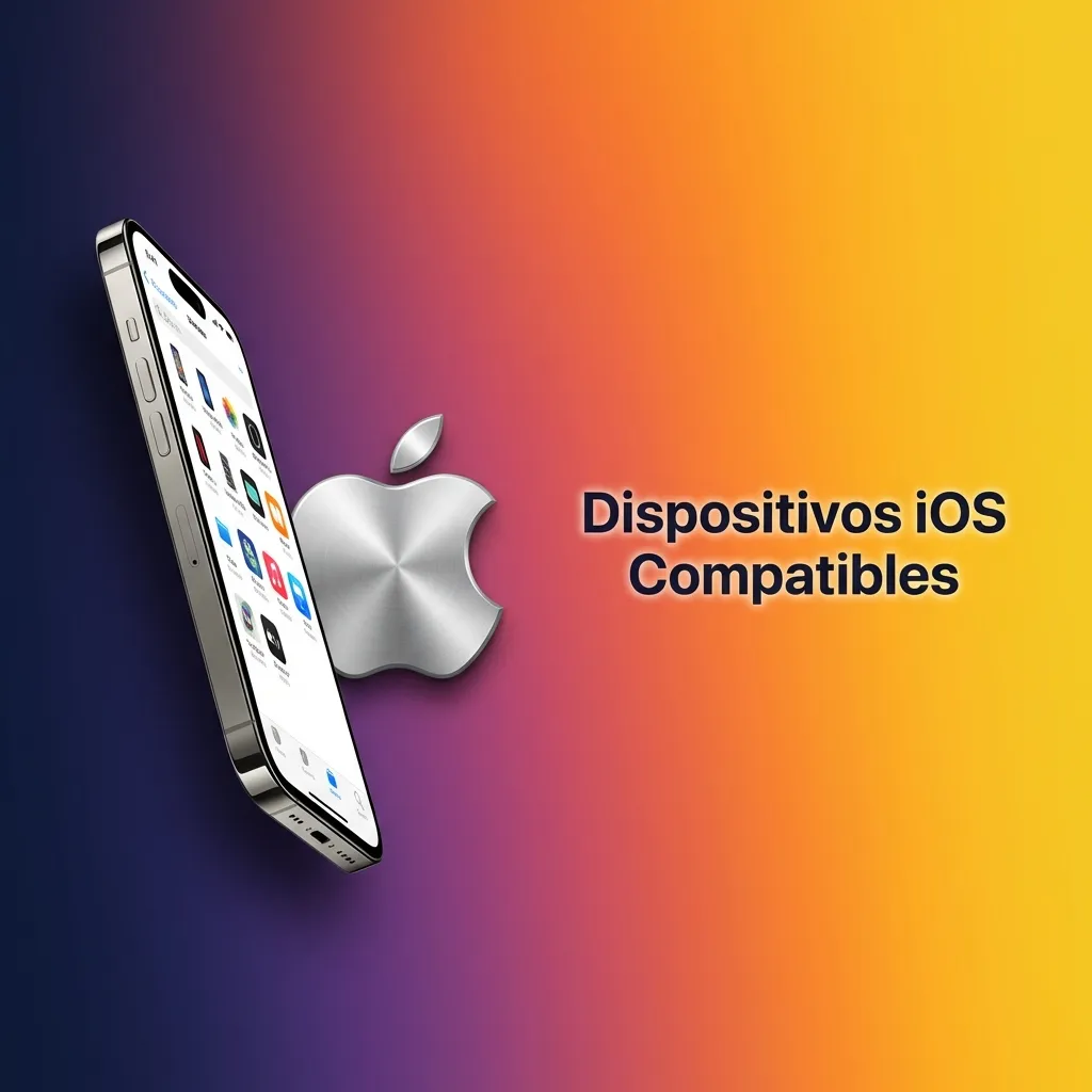 List of compatible Apple devices including iPhone models 8 through 14, iPad Pro, iPad Air, and iPad Mini for web version