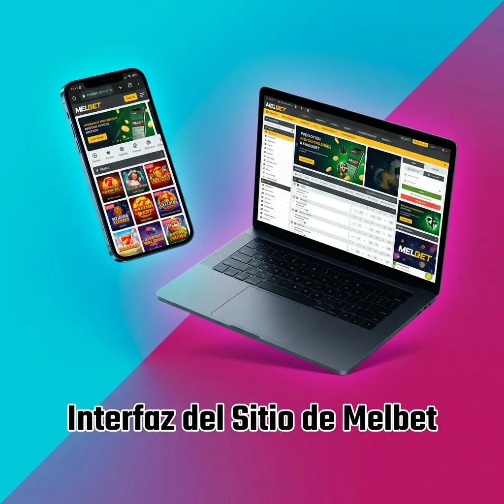 Captura de pantalla de la interfaz de Melbet mostrando menú de navegación con opciones de deportes, casino y apuestas