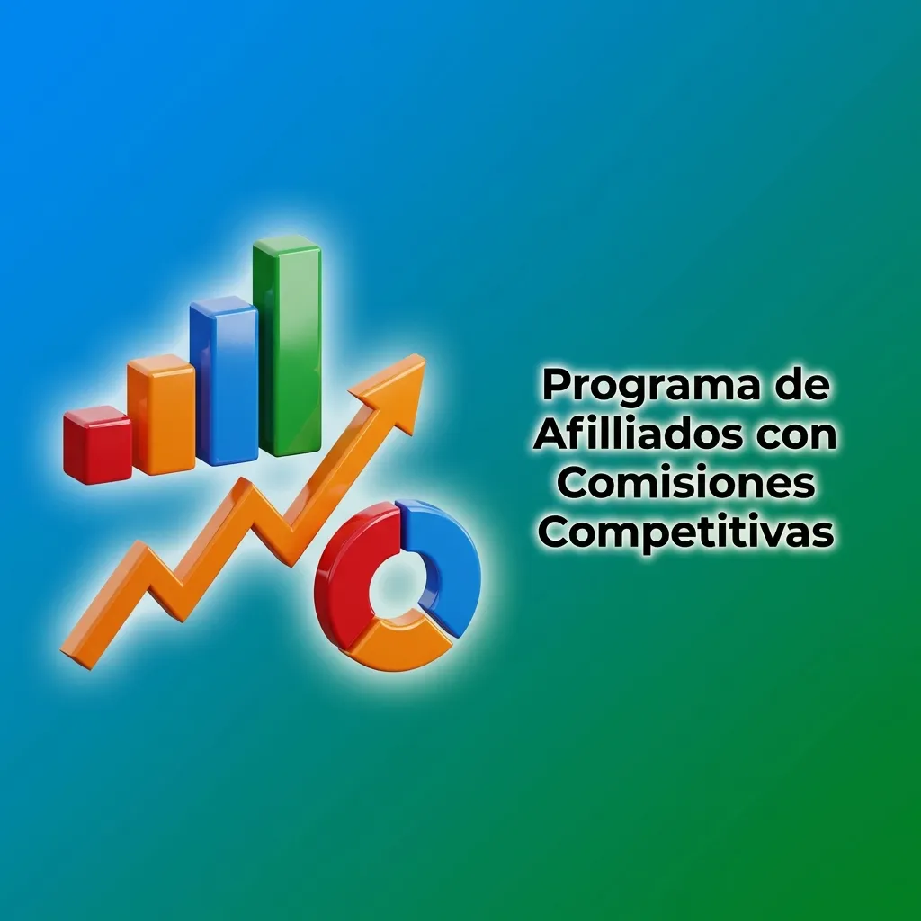 Affiliate program dashboard showing commission rates up to 40% for referring active players with tracking statistics