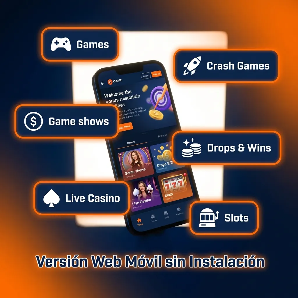Mobile browser displaying responsive casino website interface on smartphone screen with instant access features